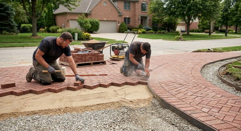 Brick Patio Installation in West Hartford, CT