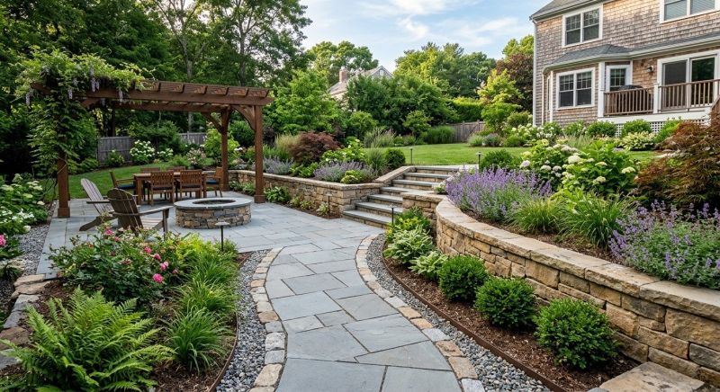 Limestone Patio Installation in Norwalk, CT