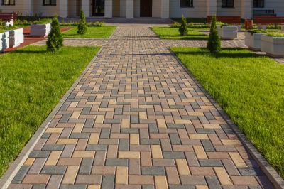 Patio Brick Installation in Manchester, NH